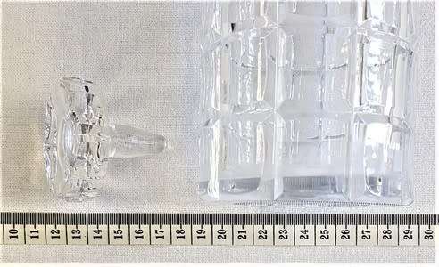 Vintage Cut Glass Decanter with Stopper as per photo