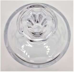 Vintage Cut Glass Decanter with Stopper as per photo