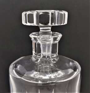 Vintage Cut Glass Decanter with Stopper as per photo