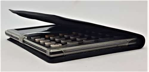 Old Canon LS-6 Pocket Calculator in Cover - as per photo