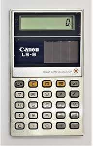 Old Canon LS-6 Pocket Calculator in Cover - as per photo