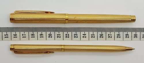 Waterman Paris 18ct Gold -Tipped Fountain Pen and Pencil Set in box - as per photo