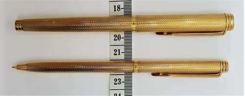 Waterman Paris 18ct Gold -Tipped Fountain Pen and Pencil Set in box - as per photo