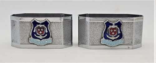 Pair of EPNS Cape Town Napkin Rings - as per photo