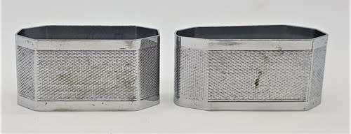 Pair of EPNS Cape Town Napkin Rings - as per photo