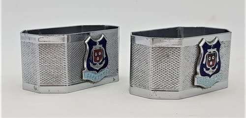 Pair of EPNS Cape Town Napkin Rings - as per photo
