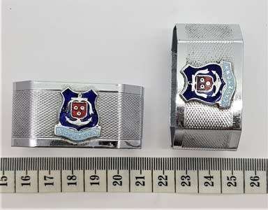 Pair of EPNS Cape Town Napkin Rings - as per photo