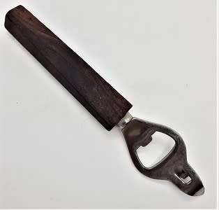Vintage Stainless Steel Japanese Opener with Wooden Handle - as per photo