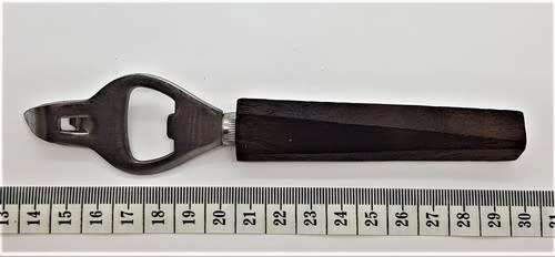 Vintage Stainless Steel Japanese Opener with Wooden Handle - as per photo