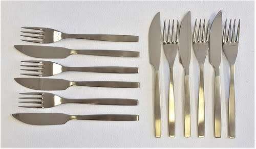 Winegartens Ltd Stainless Steel Cutlery Set in box - as per photo