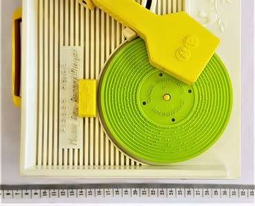 Fisher Price `Change a Record Music Box` Record Player made in USA 1971 as per photo