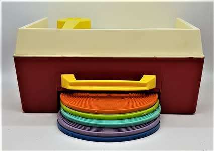 Fisher Price `Change a Record Music Box` Record Player made in USA 1971 as per photo