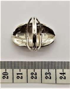 925 Sterling Silver Ring weight 7,6g Size R as per photo