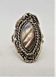 925 Sterling Silver Ring weight 7,6g Size R as per photo