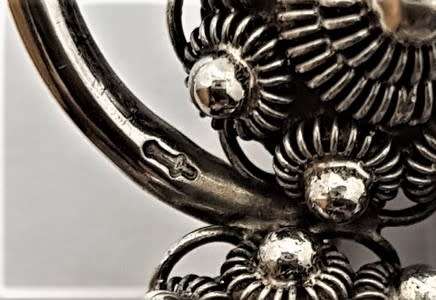925 Sterling Silver Vintage Brooch weight 7,2g as per photo