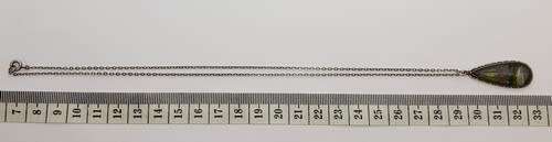 925 Sterling Silver Butterfly Wing Pendant and Chain made by Thomas L Mott weight 5,4g as per photo