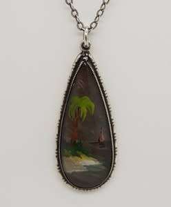 925 Sterling Silver Butterfly Wing Pendant and Chain made by Thomas L Mott weight 5,4g as per photo
