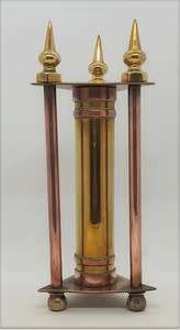 Brass and Copper Coin Bank Ornament, height 22cm as per photo