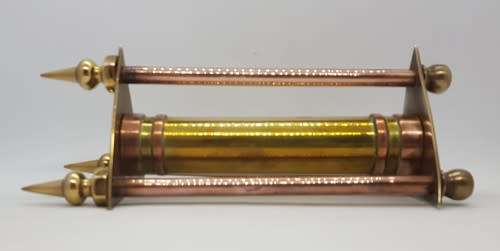 Brass and Copper Coin Bank Ornament, height 22cm as per photo