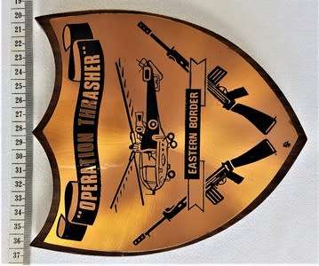Operation Trasher Rhodesia Eastern Border Plague as per photo
