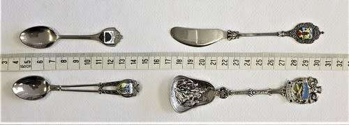 Lot of 18 souvenir spoons from around the world  - as per photo
