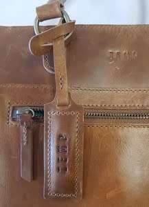 Zemp Bastille | Genuine Leather Crossbody Bag Waxy Tan as per photo