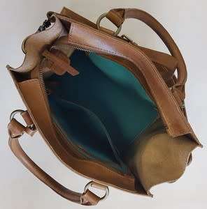Zemp Bastille | Genuine Leather Crossbody Bag Waxy Tan as per photo