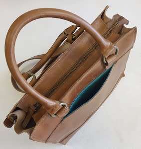 Zemp Bastille | Genuine Leather Crossbody Bag Waxy Tan as per photo
