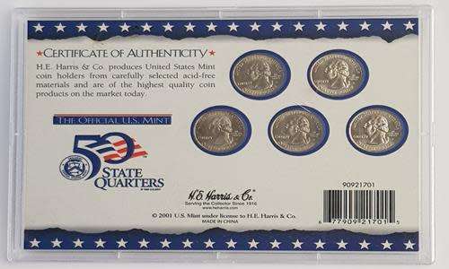 1999 USA Official Mint State Quarters Coin Set as per photo