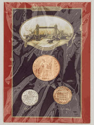 United Kingdom Souvenir of Royal London Coin Set as per photo