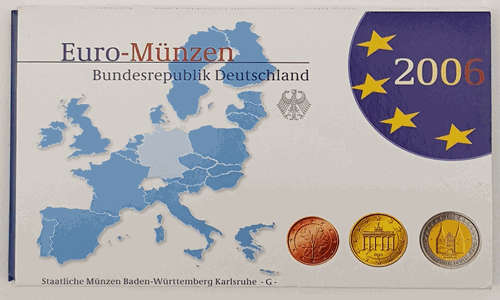 2006 German Coin Set Euro Munzen Bundesrepublik Deutschland as per photo