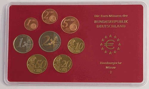 2005 German Coin Set Euro Munzen Bundesrepublik Deutschland as per photo