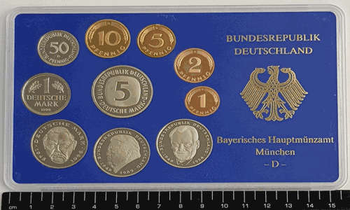 Bundersrepublik Deutschland Coin Set - Germany - D as per photo