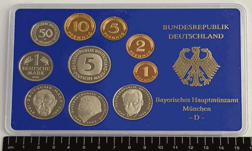 Bundersrepublik Deutschland Coin Set - Germany - D as per photo