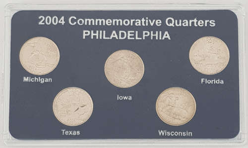 2004 USA 50 States Commemorative Quarters Philadelphia Mint s per photo