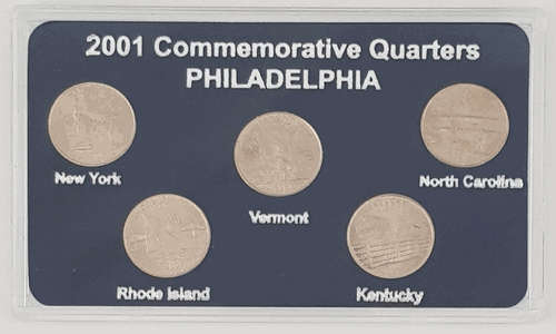 2001 USA 50 States Commemorative Quarters Philadelphia Mint as per photo