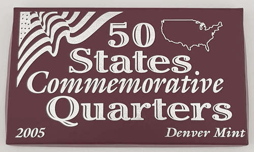 2005 USA 50 States Commemorative Quarters Denver Mint as per photo