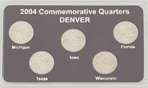 2004 USA 50 States Commemorative Quarters Denver Mint as per photo