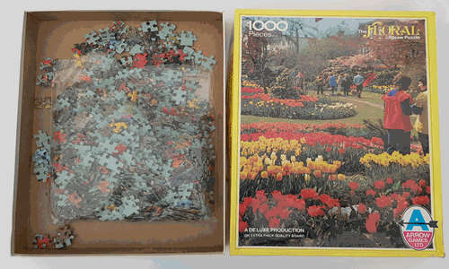 1000 Piece Arrow Games Floral Puzzle as per photo