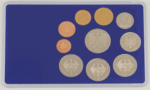 2001 Bundersrepublik Deutschland Coin Set - Germany - D as per photo