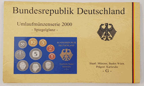 2000 Bundersrepublik Deutschland Coin Set - Germany - G