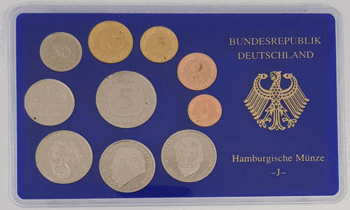 2001 Bundersrepublik Deutschland Coin Set - Germany - J as per photo