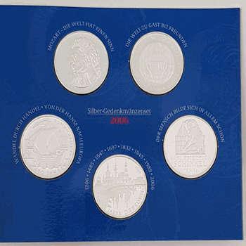 2006 German Silver Coin Set as per photo