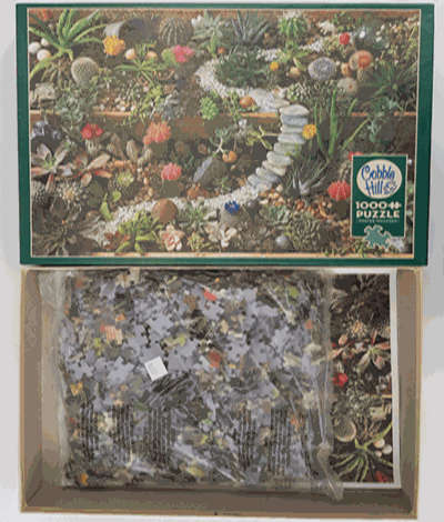 1000 Piece Succulent Garden Jigsaw Puzzle as per photo