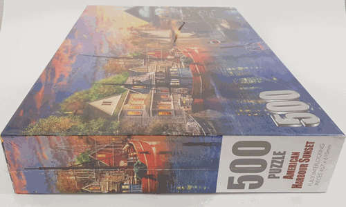 500 Piece American Harbour Sunset Jigsaw Puzzle Sealed as per photo