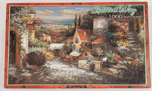 1000 Piece Cobbled Way Jigsaw Puzzle as per photo