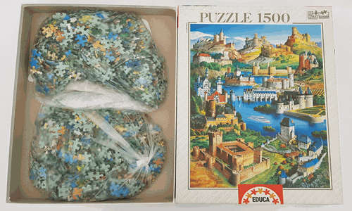1500 Piece Castles of Europe Jigsaw puzzle as per photo