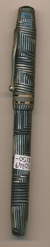 Very old fountain pen in black and silver