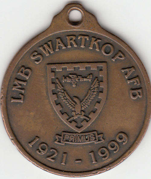 Medallions LMB Swartkop AFB 1921-1999 as per scan