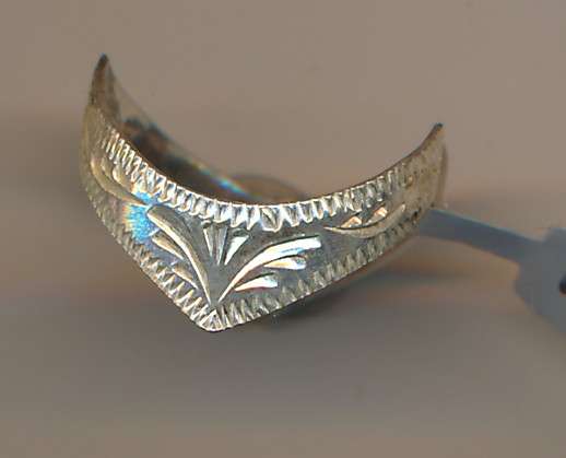 Silver ring as per scan